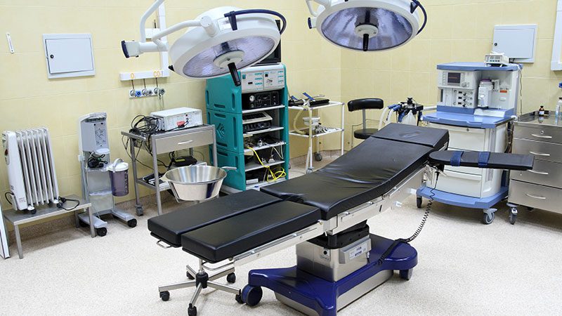 inside operating room at hospital