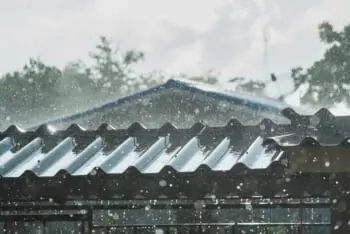 A metal roof.